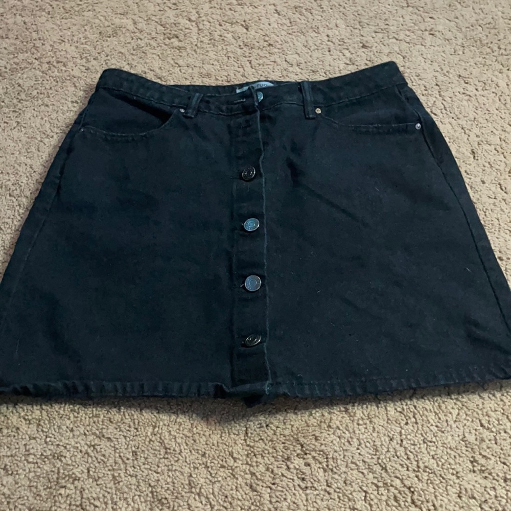 button up skirt